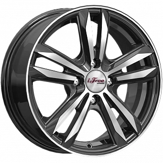 Диск iFree Маскот (KC870-10) 6x15 4x100 ET46 DIA 54,1 Блэк джек
