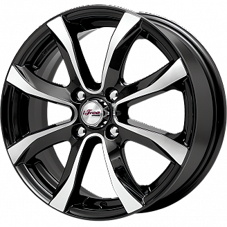 Диск iFree Дайс (KC696-02) 6x15 4x100 ET38 DIA 67,1 Блэк джек