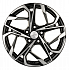Диск KHW 1716 7x17 5x108 ET50 63,35 Black-FP (Ford Kuga/Ford Focus)