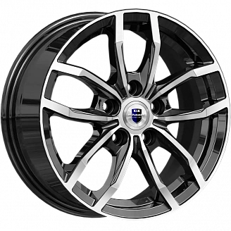 Диск K&K Фрост (KC1048-01) 6,5x15 5x100 ET38 DIA 57,1 Алмаз черный